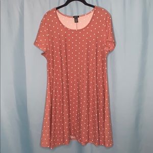 pink short sleeve dress